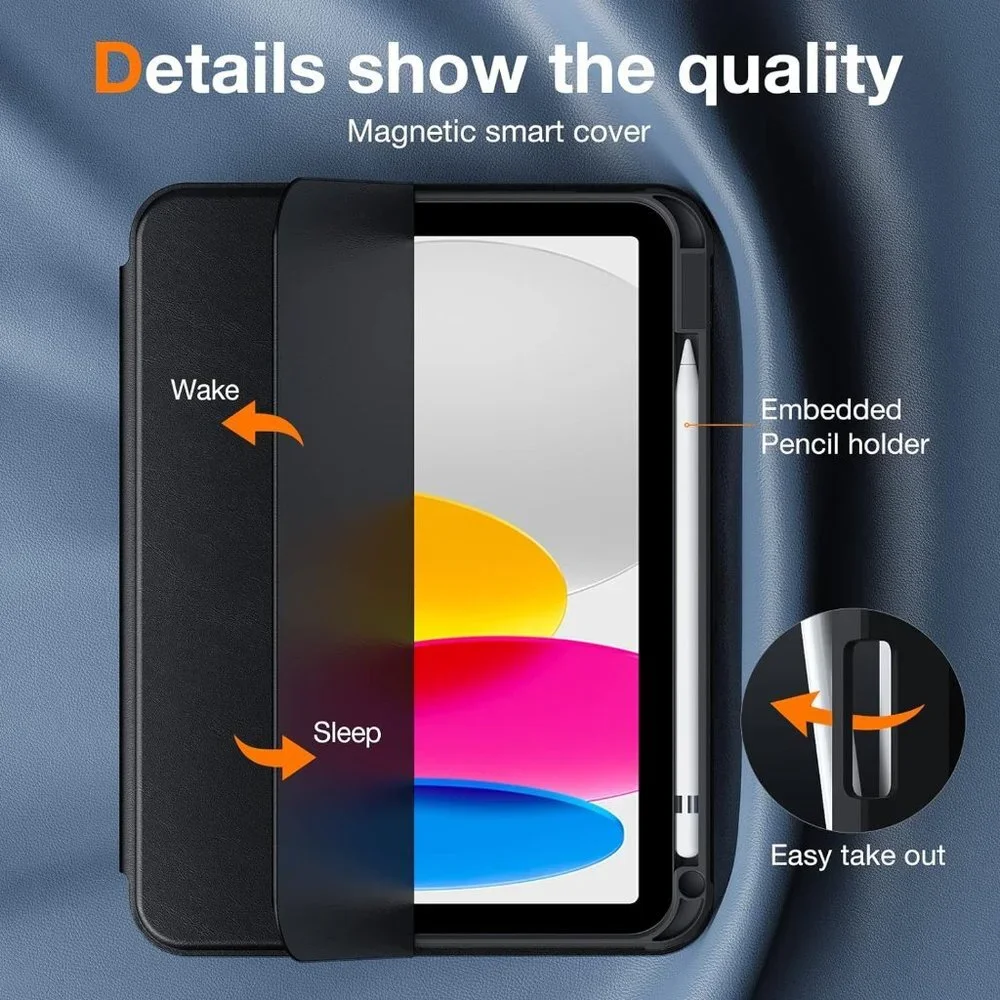 TORRAS Magnetic iPad 10th Generation Case Multiple Viewing Angles BRAND NEW
